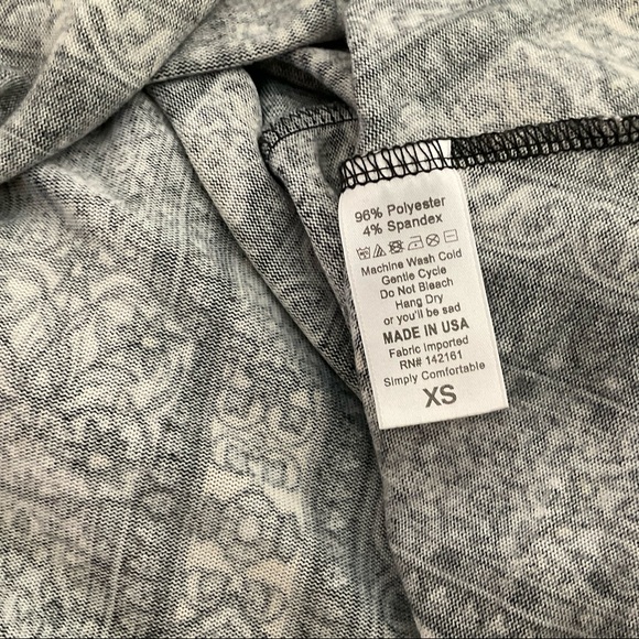 LuLaRoe Knit Pattern Dress Size XSMALL - Picture 5 of 6